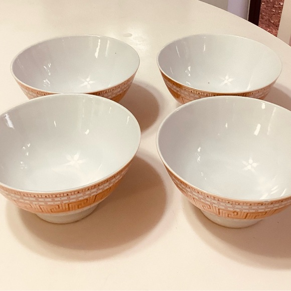 Vintage Liling Chinese Rice Bowls set of 4 5” - Picture 4 of 5